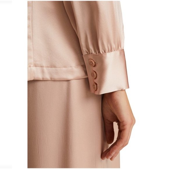 Anine Bing Isabella silk blazer top - dusty pink - Picture 5 of 5